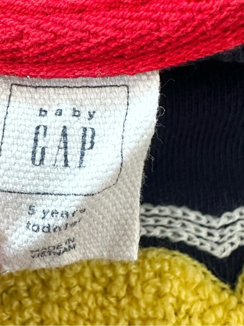 baby GAP | Navy Blue Hook and Loop Logo Sweatshirt (5)